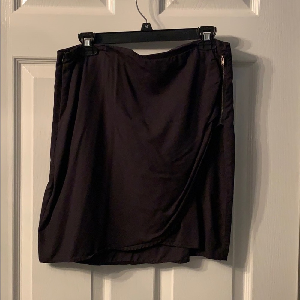Black wrap skirt